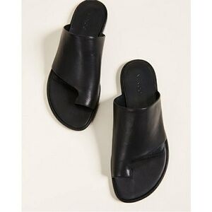 Vince black leather Edris Sandal Size 7M GUC